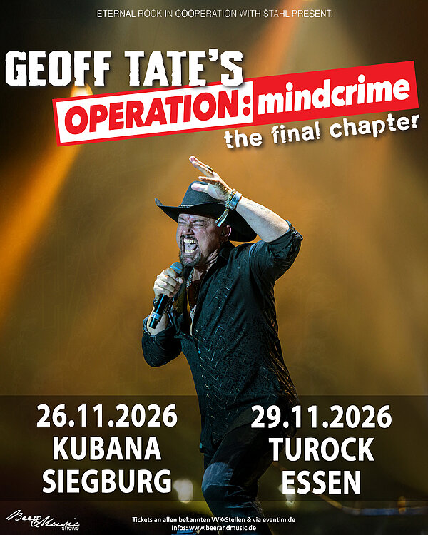 Image: GEOFF TATE plays "Operation Mindcrime" & more